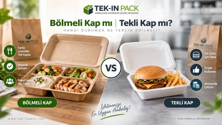 Bölmeli kap ve tekli kap karşılaştırması